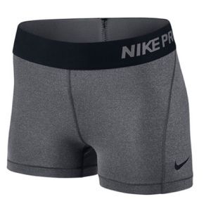 Gray Nike pro shorts